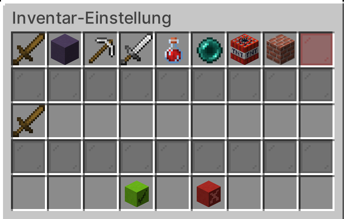 Inventory settings